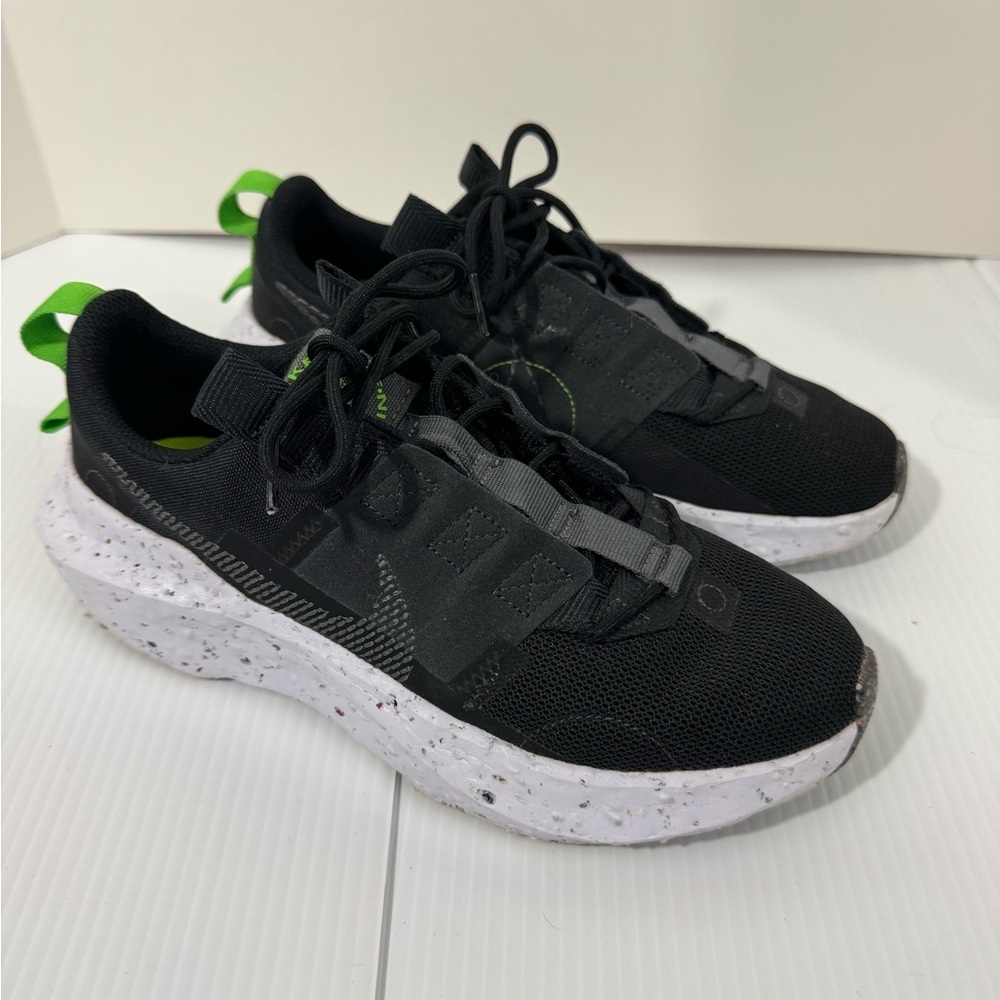 1. Nike Crater Impact Black and Green Sneakers (8)